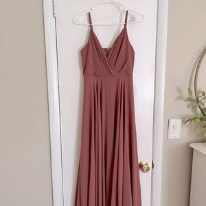 Lulu’s All About Love Rusty Rose Maxi Dress